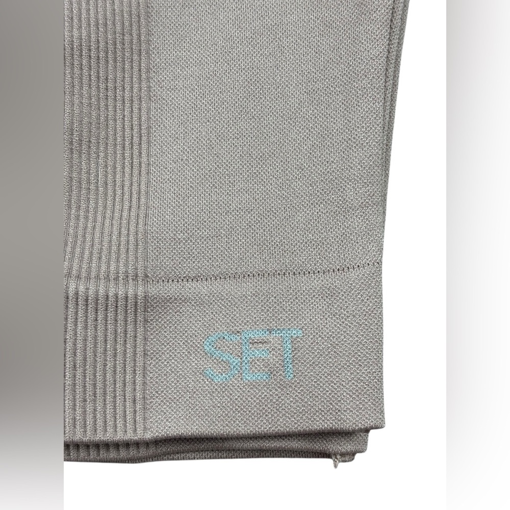 Set Active | Madelyn Cline | Seamless Leggings Ribbed‎ High-Rise Ankle | Size S - Picture 6 of 9